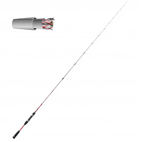 Rovex CERATEC 4 Pièce 8/' 20-40 G Sea Bass Travel Spinning Rod Fishing Tackle