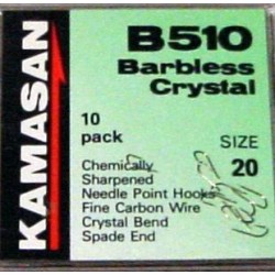 Kamasan B510 Barbless Crystal Spade Hook Trade Pack (10 Packets)