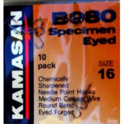 Kamasan B980 Specimen Eyed Barbed Coarse Hooks