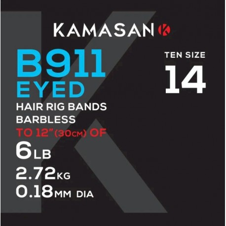 Kamasan B911EB  Hooks To Nylon W Bait Band henrys