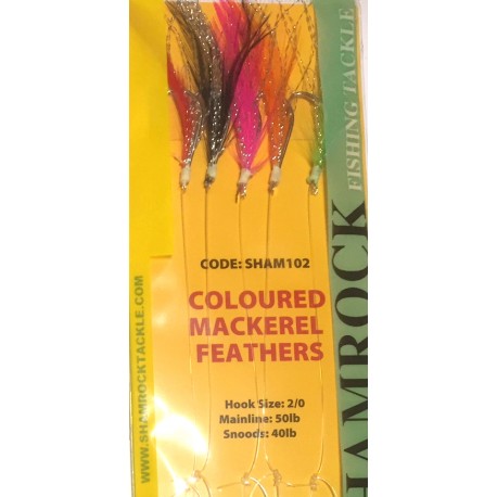 Shamrock Coloured Mackerel Feather henrys
