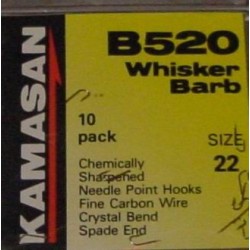 Kamasan B520 Whisker Barb Spade End Hooks