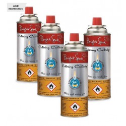 Bright Spark Butane Gas Canister 220g 4 Pack