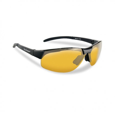 Flying Fisherman Maverick Polarised Sunglasses Matte Black Yellow henrys