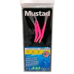 Mustad Daylight Fluo Red Feather Rig