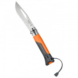 Opinel Stainless Steel Outdoor Sports No8 With Whistle Orange