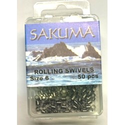 Sakuma Rolling Swivels Round Eye Box 50
