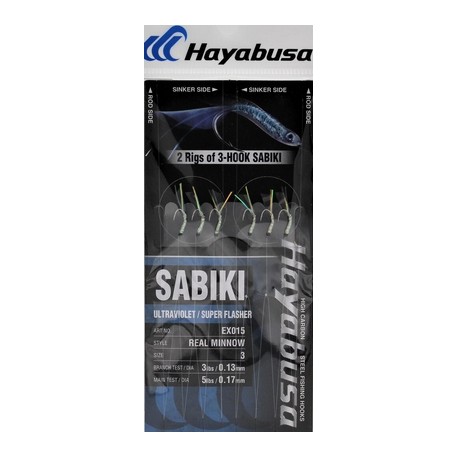 Hayabusa EX 015 Real Minnow Tiny Hook Two Pack henrys