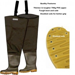 Ocean 700g Deluxe Studded Thigh Waders