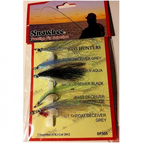 Snowbee Bass Hunters Fly Selection henrys