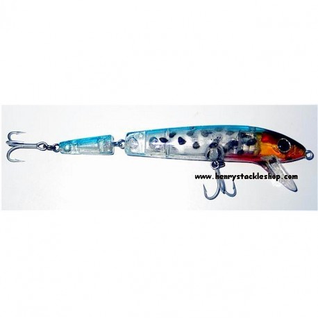 Shamrock Shallow Bass Jointed Lure Blue Glass LED Flash Head henrys