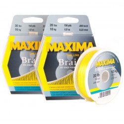 Maxima Braid 10lb Hi-Viz Yellow 100m