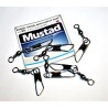 Mustad Barrel Swivel With Safety Snap Henrys Tackle