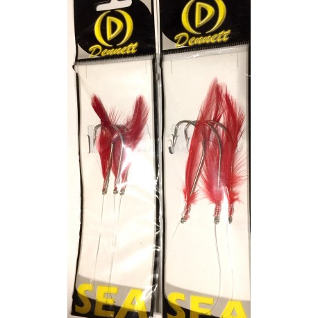 Dennet Red Cod Pollack Feathers 3HK henrys