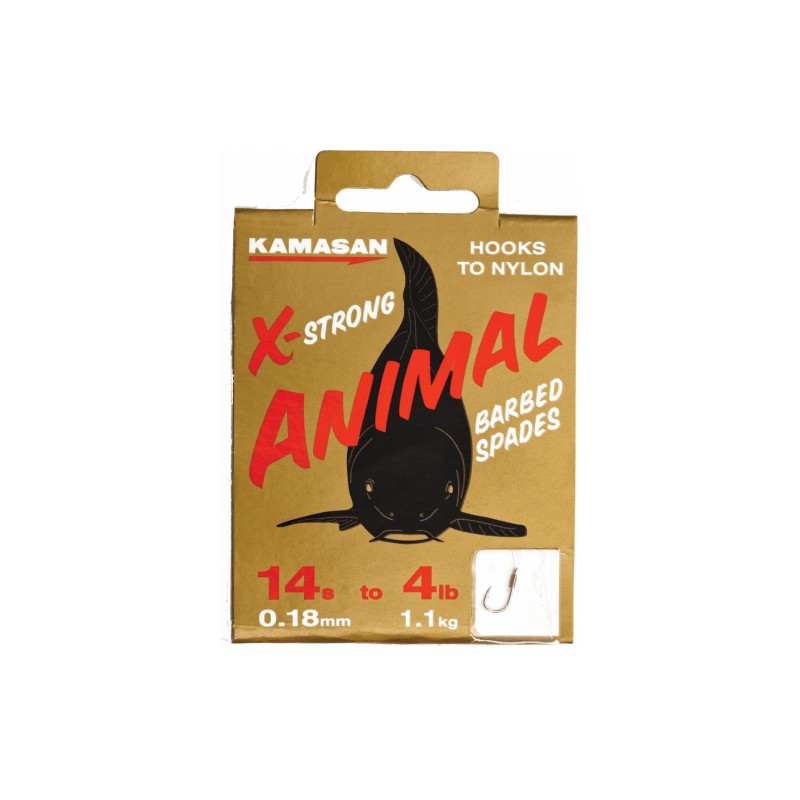 Kamasan Animal Barbed Hooks To Nylon x 2 Packs 
