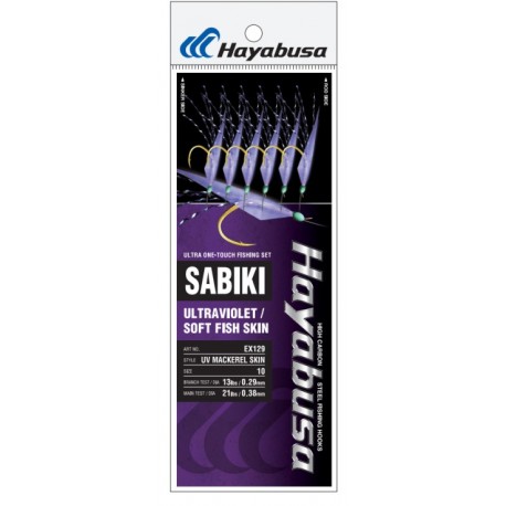 Hayabusa  Sabiki UV Mackerel Skin EX 129-14 henrys