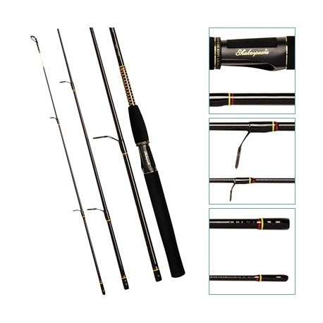 Shakespeare Ugly Stik 4 Piece 1.98m Travel Spin Rod