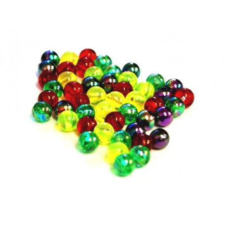 Shimmer Beads Assorted Colours 6mm henrys