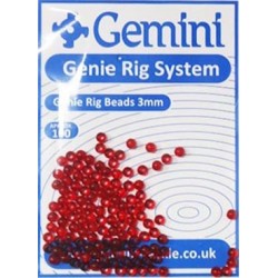 Gemini 3mm Red Beads
