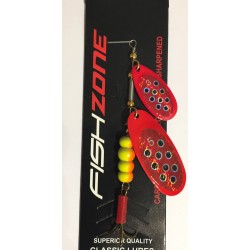 Fishzone Dice Twin Blade Spinner Red Baron