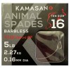 Kamasan Animal Spades Hooks To Nylon BARBLESS Henrys Tackle