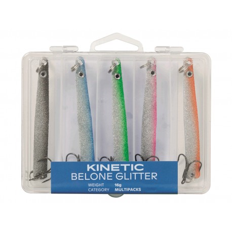 Kinetic Belone Glitter Tobis Sea Spinners 5 pack henrys