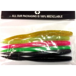 Rooney 5inch  Bulb Tail Worm Assorted Colours