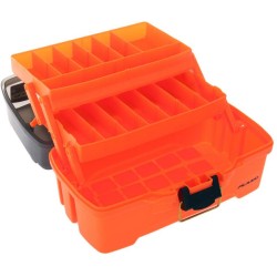 Plano 6221 2 Tray Tackle  and Lure Box w/Dual Top Access Orange